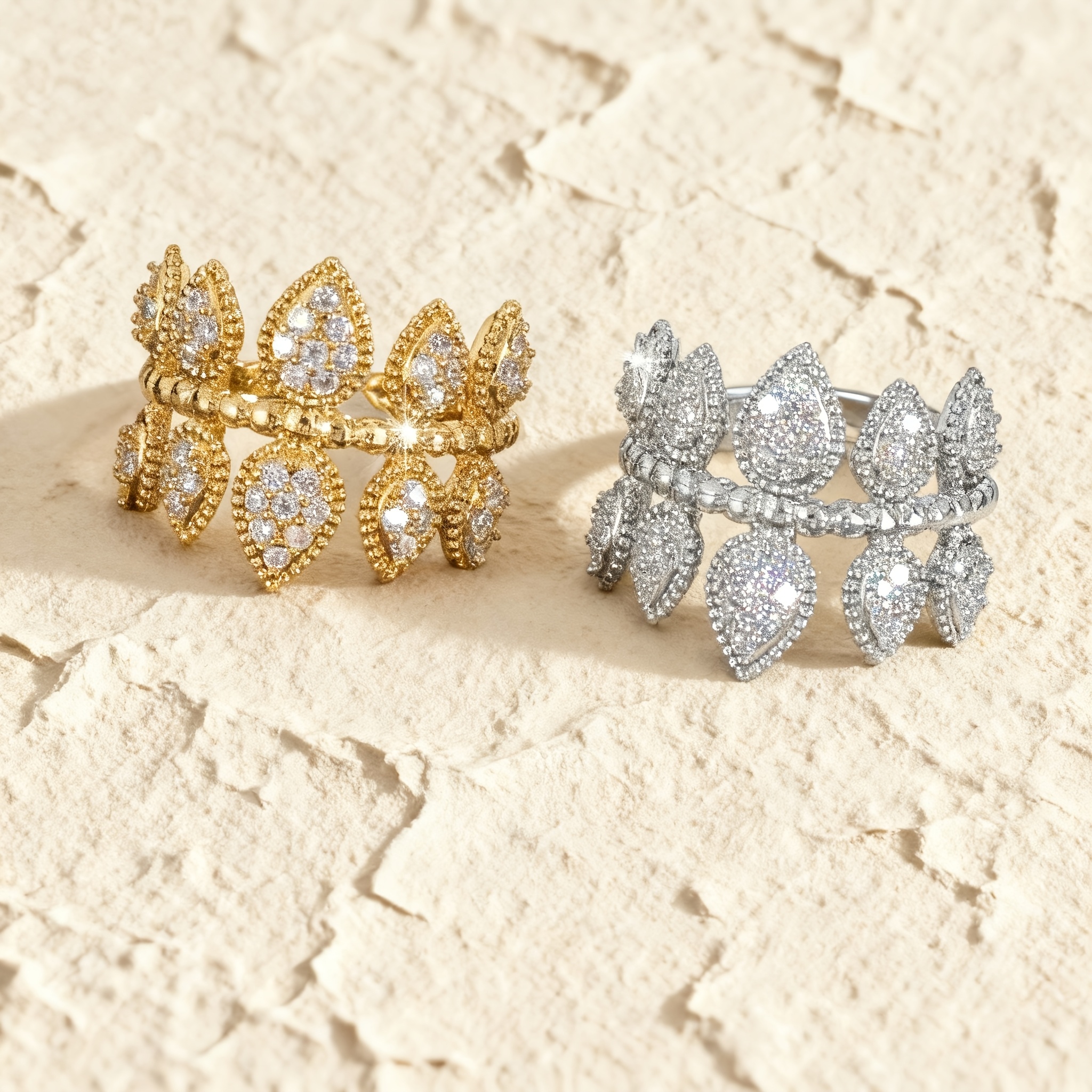 Women's Sophisticated Unique Design Ring, Luxury Statement